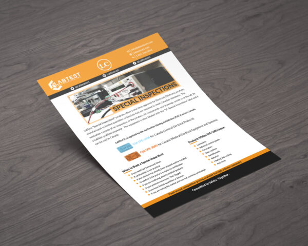 Check our Brochures - LabTest Certification Inc