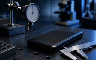 labtest scientific instruments measuring tools and smartphone