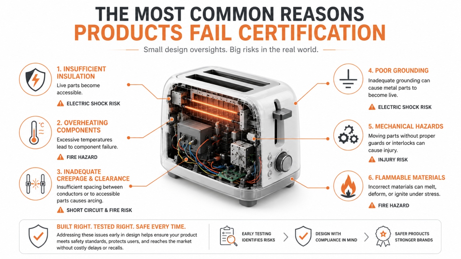 most common reasons products fail certification labtest